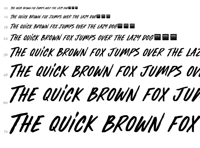 Furious Styles font waterfall